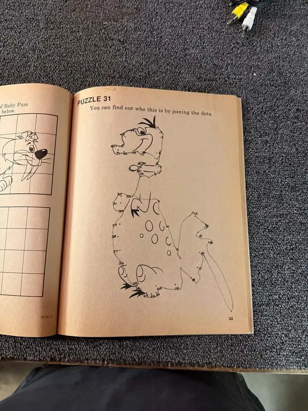 Vintage 1982 Pebbles & Bamm-Bamm's Favorite Activities Activity Book Hanna-Barbe